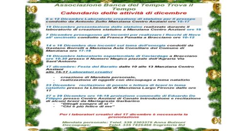Natale insieme alla Banca del Tempo