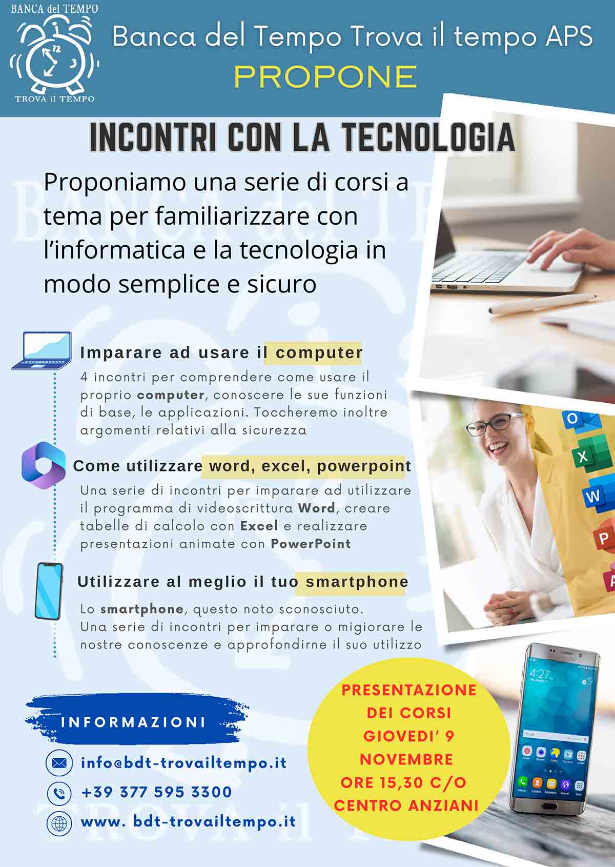 Corsi tecnologia BdT-trova il tempo 2023