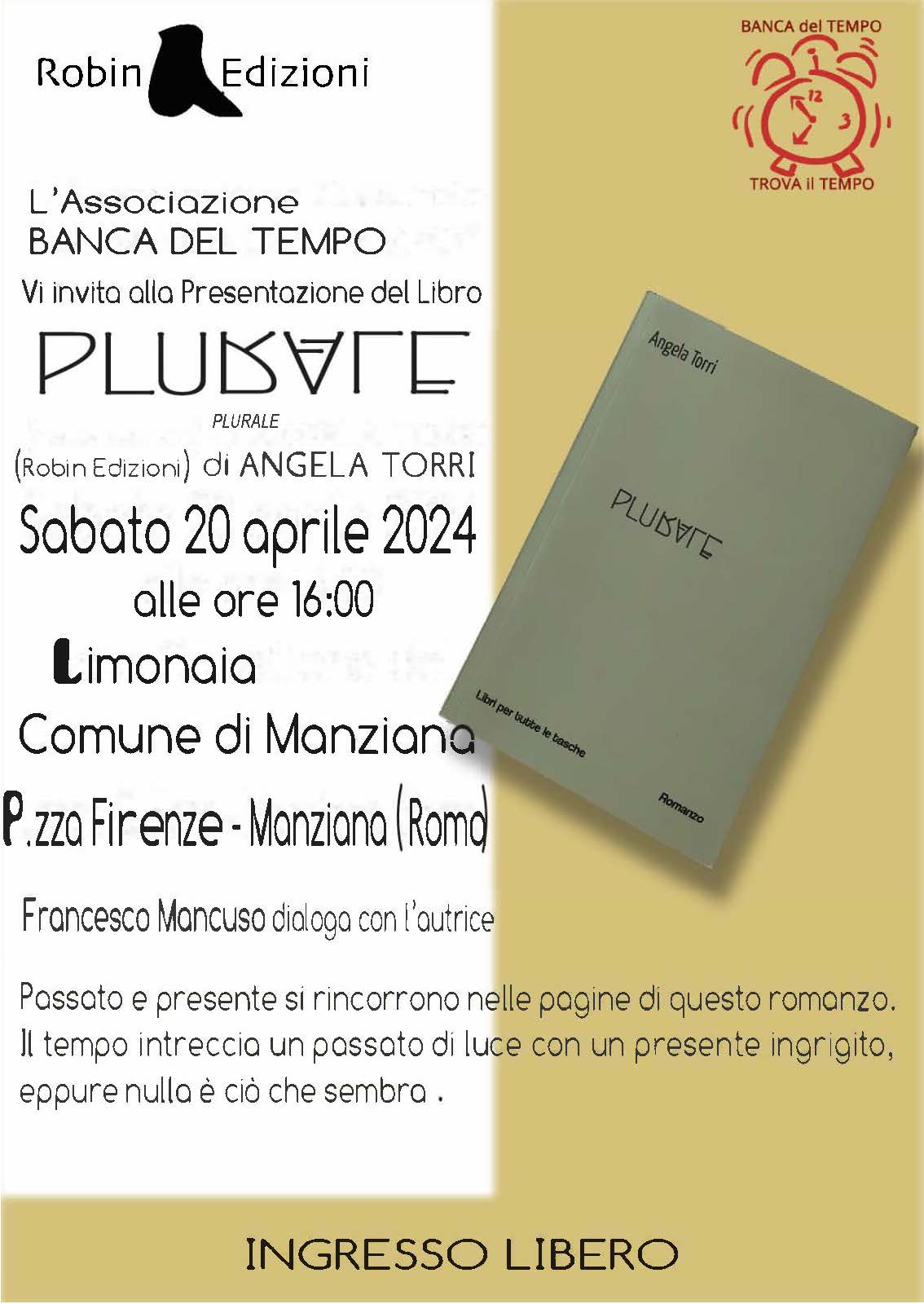 Presentazione: Plurale -romanzo di Angela Torri
