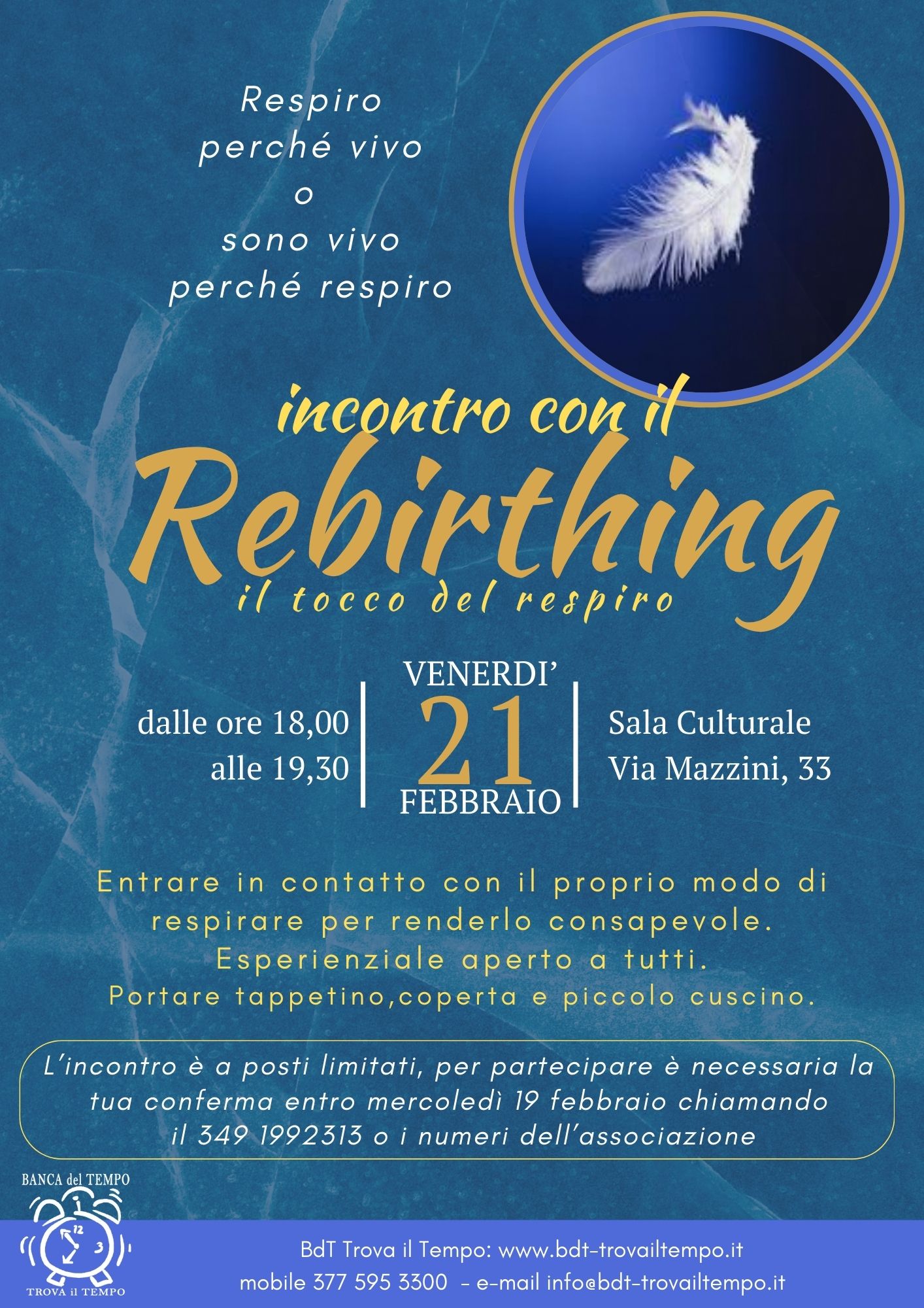 incontro con il Rebirthing - respiro consapevole circolare