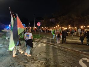 Fiaccolata per la pace a Gaza e nel mondo da Quadroni a Manziana