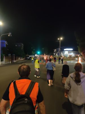 Fiaccolata per la pace a Gaza e nel mondo da Quadroni a Manziana