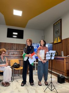 Aula consiliare Comune di Manziana - discussione sulla pace
