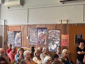 Aula consiliare Comune di Manziana - discussione sulla pace