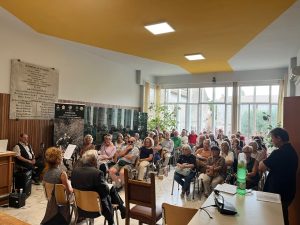 Aula consiliare Comune di Manziana - discussione sulla pace
